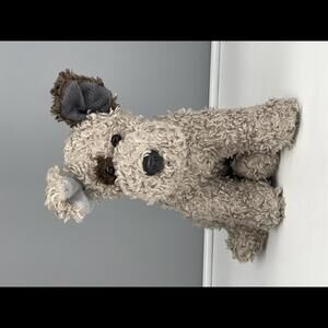 Terrier Dog Stuffed Plush BOGGS Beanie Buddies 100% Ty Silk Puppy 2007 Retired *